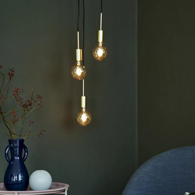 Nordlux Paco Metal Pendant Light Retro Brass,mains - image 1