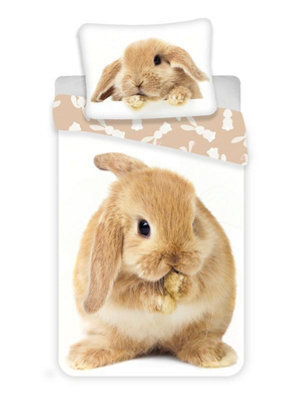 Bunny Single 100% Cotton Duvet Cover Set - European Size - image 1