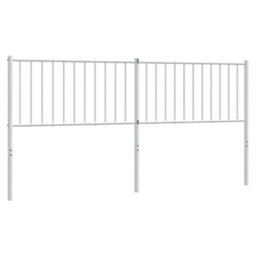 Walplus White Metal Headboard 180 Cm  Classic Steel Bed Headboard - thumbnail 2