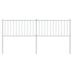 Walplus White Metal Headboard 180 Cm  Classic Steel Bed Headboard - thumbnail 3
