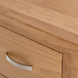 London Oak 5 Drawer Tallboy Chest Fully Assembled - By Roseland Furniture - thumbnail 9