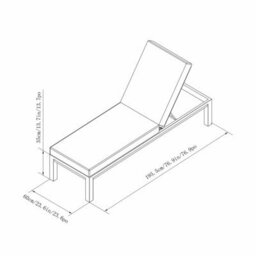 Sunvilla Cinder Chaise Lounger Set Of 2 Cushioned Reclining Aluminium Frame Outdoor Garden Sun Bed With Wheels Grey - thumbnail 2