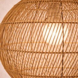 CGC Lighting Cgc Ariba Brown 35Cm Round Globe Rattan Weave Lampshade - thumbnail 9