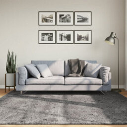 Berkfield Rug Huarte Short Pile Soft And Washable Anthracite 200X200 Cm - thumbnail 1
