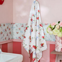 Cath Kidston Floral Rose And Bows Velour Printed Hand Towel - thumbnail 3