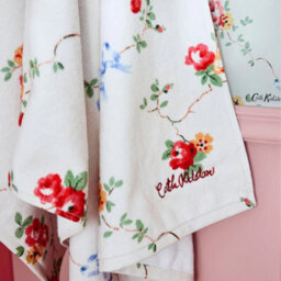 Cath Kidston Floral Rose And Bows Velour Printed Hand Towel - thumbnail 4
