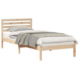Berkfield Modern With Headboard Brown 90 X 220 Cm Solid Pine Wood - thumbnail 3