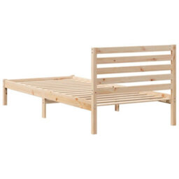 Berkfield Modern With Headboard Brown 90 X 220 Cm Solid Pine Wood - thumbnail 7