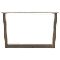 Berkfield Coffee Table Legs V-Shape 2 Pcs Natural Steel 70X(42-43.3) Cm Steel - thumbnail 3