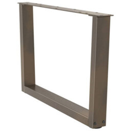 Berkfield Coffee Table Legs V-Shape 2 Pcs Natural Steel 70X(42-43.3) Cm Steel - thumbnail 4