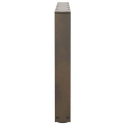 Berkfield Coffee Table Legs V-Shape 2 Pcs Natural Steel 70X(42-43.3) Cm Steel - thumbnail 6