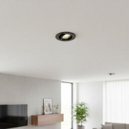 Ultra Beam Lighting Ultrabeam Onyx 6 Watt Black Ip65 Led Downlight Fitting - thumbnail 3