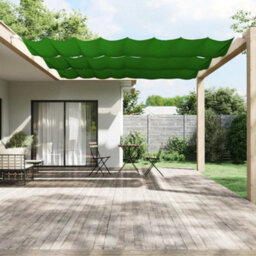 Walplus Vertical Awning Garden Sun Shade Canopy Gazebo For Back Door, Porch, Patio Light Green 140X360 Cm Oxford Fabric - thumbnail 1
