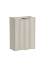 Impact Furniture Cloakroom Vanity Unit Small Sink Wall Cabinet En Suite Slimline Compact Fluted Cashmere Beige 40Cm 400mm Adel - thumbnail 6