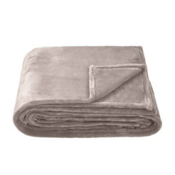Brand Lab Fleece Plain Blanket Silver Grey (200Cm X 150Cm)