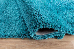 Desire Rugs Plain Living Room Shaggy Area Rugs Teal 120X170 Cm - thumbnail 4