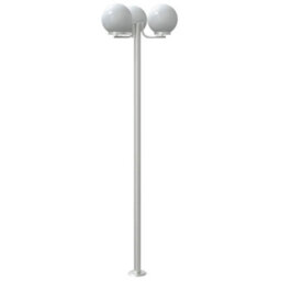 Outdoor Floor Lamps 3Pcs Silver 215 Cm Stainless Steel - thumbnail 5