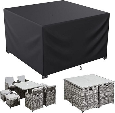 Garden Furniture Cover, All-Weather Table Cover Fabric, For And Sofa Sets - image 1