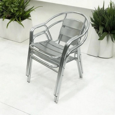 2Pc Deluxe Aluminium Garden Chair, Extra Strong Aluminium Chair, Patio Chairs - image 1