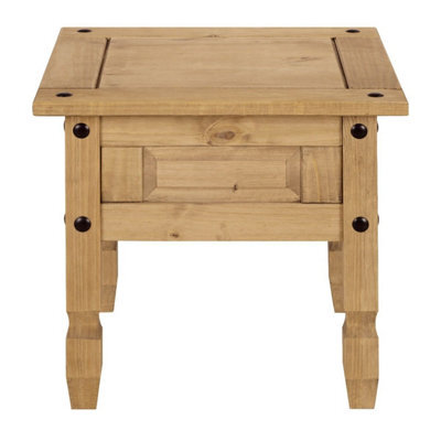 Mews Corona Lamp Table Side End Mexican Solid Pine Occasional Table - image 1