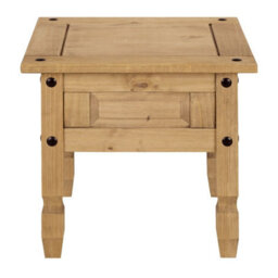 Mews Corona Lamp Table Side End Mexican Solid Pine Occasional Table - thumbnail 1