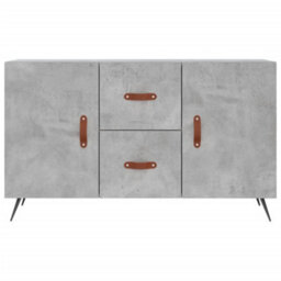 Berkfield Modern Sideboard Concrete Grey 100X36X60 Cm Engineered Wood - thumbnail 6
