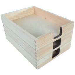 Woodeedoo Pack Of 3 Wooden A4 Paper Tray Document Holder Letter Rack Magazine Storage Stationery Sorter 23 X 31 X 6 Cm - thumbnail 9