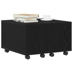 Berkfield Coffee Table - Black Oak, 60X60X38 Cm, Made Of Engineered Wood - thumbnail 3