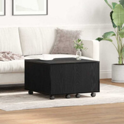 Berkfield Coffee Table - Black Oak, 60X60X38 Cm, Made Of Engineered Wood - thumbnail 1