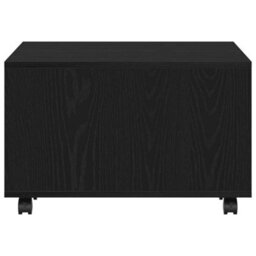 Berkfield Coffee Table - Black Oak, 60X60X38 Cm, Made Of Engineered Wood - thumbnail 7