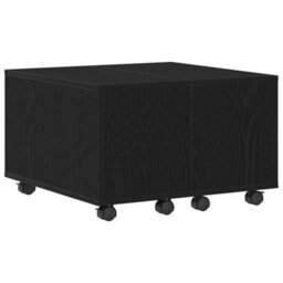 Berkfield Coffee Table - Black Oak, 60X60X38 Cm, Made Of Engineered Wood - thumbnail 5