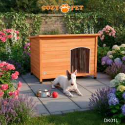 Dog Kennel By Cozy Pet Large Size Insulated Wooden Puppy Kennels House Dk01L - thumbnail 4