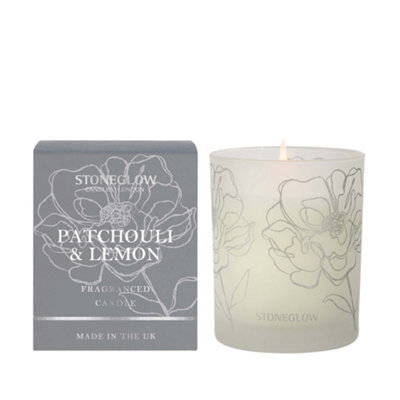 Stoneglow Candles Day Flower Tumbler Candle - Patchouli & Lemon - image 1