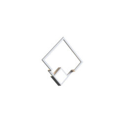 Luminosa Lighting Luminosa Boutique Square Wall Lamp, Dimmable, 18W Led, 3000K, 1150Lm, White, 3Yrs Warranty - thumbnail 1