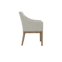 Wyld Haus Athenry Linen-Effect Upholstered Dining Chair With Natural Wood Frame, Set Of 2 - thumbnail 5