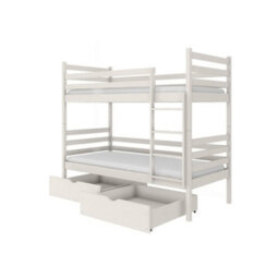 Arte Nemo Cotton Wooden Bunk Bed With Storage 90 X 190Cm - 2 Foam Bonnell Mattresses - thumbnail 5