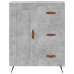 Berkfield Highboard Concrete Grey 69.5X34X180 Cm Engineered Wood - thumbnail 8