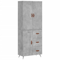 Berkfield Highboard Concrete Grey 69.5X34X180 Cm Engineered Wood - thumbnail 2