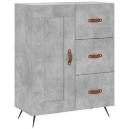 Berkfield Highboard Concrete Grey 69.5X34X180 Cm Engineered Wood - thumbnail 7