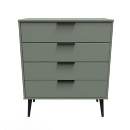 Fuji 4 Drawer Chest Of Drawers In Reed Green (Ready Assembled) - thumbnail 1