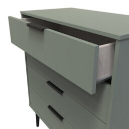 Fuji 4 Drawer Chest Of Drawers In Reed Green (Ready Assembled) - thumbnail 5