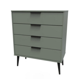 Fuji 4 Drawer Chest Of Drawers In Reed Green (Ready Assembled) - thumbnail 3