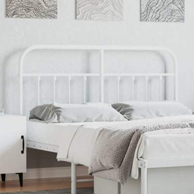Berkfield Metal Headboard White 140 Cm - image 1