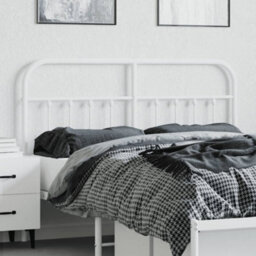 Berkfield Metal Headboard White 140 Cm - thumbnail 3