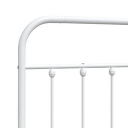 Berkfield Metal Headboard White 140 Cm - thumbnail 6