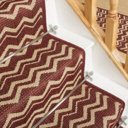 Chevron Stair Runner - Hardwearing, Non-Slip & Durable Carpet For Stairs & Staircases, Multiple Lengths - thumbnail 2