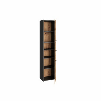 S43 Bathroom Cabinet Anthracite Artisan Oak - image 1