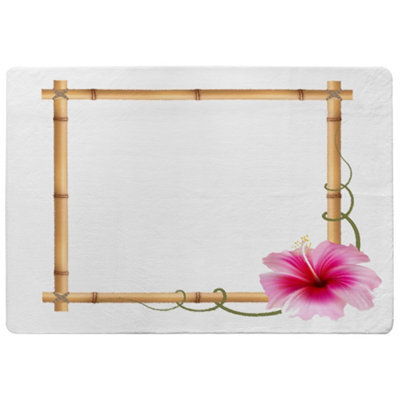 Benjamin Tate Design Bamboo Border Designer Special Soft Home Rug - image 1