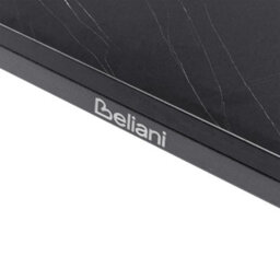 Beliani Garden Dining Table Sovareto 180 Cm 90 Cm Marble Effect Black Marble - thumbnail 7