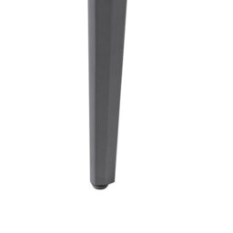 Beliani Garden Dining Table Sovareto 180 Cm 90 Cm Marble Effect Black Marble - thumbnail 8